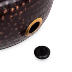 BirdRock Home Decorative Water Hose Pot With Lid - Distressed Bronze - 100 Ft Hose -Sunnydaze Store GUEST 6141af0f 2a59 4456 9ec1 66ee923f67e8