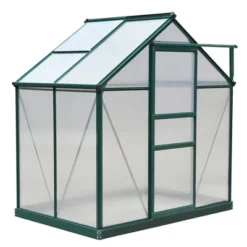 Outsunny Walk-in Plant Greenhouse For Backyard/Outdoor Use With Window And Door, Aluminum Frame, PC Board -Sunnydaze Store GUEST 62bbd575 f14c 43cd aab1 5e55275d44b3