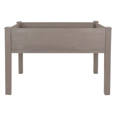 Northlight 4ft Brown Wood Raised Garden Bed Planter Box With Liner 4 Northlight 4ft Brown Wood Raised Garden Bed Planter Box With Liner - Image 2