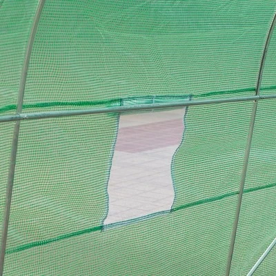 Outsunny 15' X 6' X 7' Walk-in Tunnel Greenhouse Garden Plant Growing House With Door And Ventilation Window, Green 7 Outsunny 15' X 6' X 7' Walk-in Tunnel Greenhouse Garden Plant Growing House With Door And Ventilation Window, Green - Image 5