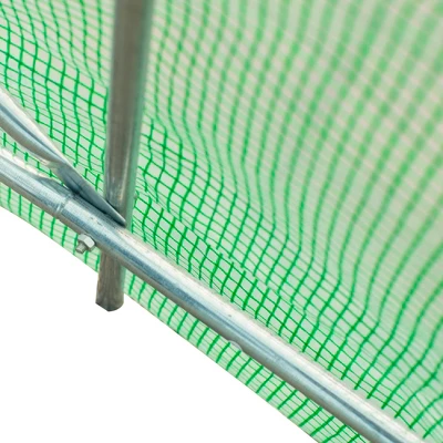 Outsunny 15' X 6' X 7' Walk-in Tunnel Greenhouse Garden Plant Growing House With Door And Ventilation Window, Green 9 Outsunny 15' X 6' X 7' Walk-in Tunnel Greenhouse Garden Plant Growing House With Door And Ventilation Window, Green - Image 7