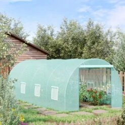Outsunny 20' X 10' X 7' Walk-In Tunnel Greenhouse Garden Warm House Large Hot House Kit With 8 Roll-up Windows & Roll Up Door, Steel Frame 12 Outsunny 20' X 10' X 7' Walk-In Tunnel Greenhouse Garden Warm House Large Hot House Kit With 8 Roll-up Windows & Roll Up Door, Steel Frame -Sunnydaze Store GUEST 6728e3d0 d8e5 4c26 9ca3 a84ce887d07a