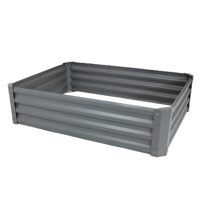 Sunnydaze Decor Sunnydaze Raised Powder-Coated Steel Rectangle Garden Bed Kit For Plants, Flowers, Herbs And Vegetables - 47" Wide X 11" Deep 9 Sunnydaze Decor Sunnydaze Raised Powder-Coated Steel Rectangle Garden Bed Kit For Plants, Flowers, Herbs And Vegetables - 47" Wide X 11" Deep - Image 7