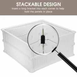 Costway 2 Pcs 48.5'' Raised Garden Bed Square Plant Box Planter Flower Vegetable White -Sunnydaze Store GUEST 67ff1662 d8d1 4385 85e9 7120f3d06c39