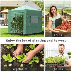 OutsunnyPortable Pop-up Walk-in Greenhouse With Roll-up Door -Sunnydaze Store GUEST 69afb2cf 6f95 4542 bb9d 2f968ce4e444
