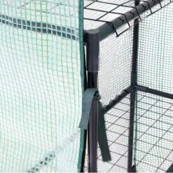 Sunnydaze Decor Sunnydaze Outdoor Portable Tiered Growing Rack Deluxe Walk-In Greenhouse With Roll-Up Door - 4 Shelves - Green -Sunnydaze Store GUEST 6a5bdb19 df76 4b60 bbcd 0b892324dad8