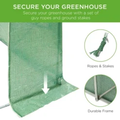 Best Choice Products 15x7x7ft Walk-In Greenhouse Tunnel, Garden Accessory Tent W/ 8 Roll-Up Windows, Zippered Door 10 Best Choice Products 15x7x7ft Walk-In Greenhouse Tunnel, Garden Accessory Tent W/ 8 Roll-Up Windows, Zippered Door -Sunnydaze Store GUEST 6b45b2b6 0570 4a45 93e5 f3834253ebfa