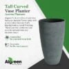 Algreen Acerra Weather Resistant Composite Tall Vase Round Planter Pot 20 X 12 X 12 Inches, Gray Stucco -Sunnydaze Store GUEST 6d094506 7973 4f9b 8b7f cbfb4571a99e
