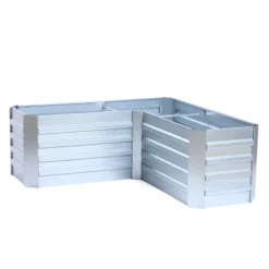 LuxenHome L-Shaped Galvanized Metal Raised Garden Bed 29 LuxenHome L-Shaped Galvanized Metal Raised Garden Bed -Sunnydaze Store GUEST 6d331cd1 98c3 4868 97a1 eba8f3e6b900