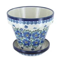 Blue Rose Polish Pottery 890-893 Zaklady Small Flower Pot -Sunnydaze Store GUEST 6d467000 e310 4a4b 9d9b 64b698c42a05