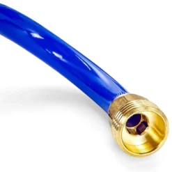 Camco 20' Self Coiling Water Hose With Brass Fittings And 1.5" ID For Marine Use, Cleaning, Car Washing And Gardening, Blue -Sunnydaze Store GUEST 6e0dbb9f 2cf8 4f20 b030 c271f4f2ea15