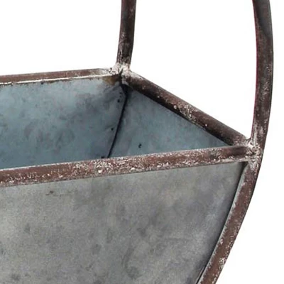 Round Metal Wall Planter - Foreside Home & Garden 4 Round Metal Wall Planter - Foreside Home & Garden - Image 2