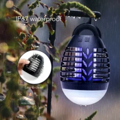 Dartwood Outdoor Bug Zapper - Waterproof, USB Rechargeable And Battery Powered Mosquito Killer, Insect Trap And Fly Swatter -Sunnydaze Store GUEST 750b0040 e554 4bfb 892e 28ac4e40a759 1
