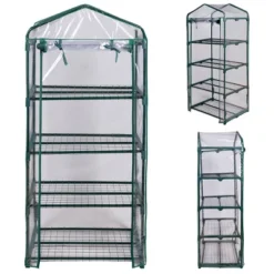 Costway Portable Mini Walk In Outdoor 4 Shelves Greenhouse -Sunnydaze Store GUEST 75353e53 11e5 4dbc ab91 7faa3e82ac04