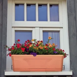 Southern Patio 36 In Medallion Hanging Windowsill Garden Box Planter, Terracotta -Sunnydaze Store GUEST 7790cca6 e387 4317 9a46 659dc02dffd1