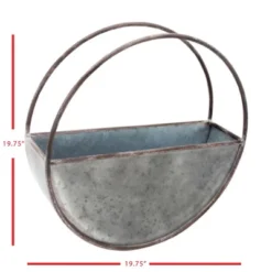 Round Metal Wall Planter - Foreside Home & Garden 14 Round Metal Wall Planter - Foreside Home & Garden -Sunnydaze Store GUEST 7a12a573 d02a 4e75 8499 3e07dab78014
