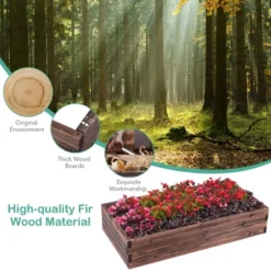 Costway Wooden Raised Garden Bed Kit - Elevated Planter Box For Growing Herbs Vegetable 14 Costway Wooden Raised Garden Bed Kit - Elevated Planter Box For Growing Herbs Vegetable -Sunnydaze Store GUEST 7b14e6b4 19c3 4e06 9822 53514edea81c