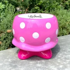Disney 6" Wide Minnie Mouse Ceramic Indoor Outdoor Planter Pot Pink -Sunnydaze Store GUEST 7b200d5c 0386 4f30 87eb d76c9bfdea53