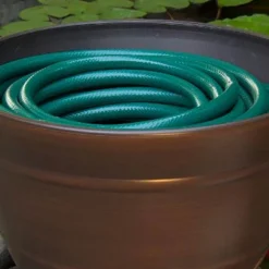 Liberty Garden Banded High Density Resin Hose Holder Pot With Drainage -Sunnydaze Store GUEST 7c323375 3fc7 4f0d 9eaa 7d9700a236cb