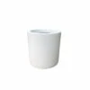 Rosemead Home & Garden, Inc. 9.8" Wide Modern Indoor/Outdoor Concrete/Fiberglass Planter Pure White