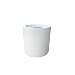 Rosemead Home & Garden, Inc. 9.8" Wide Modern Indoor/Outdoor Concrete/Fiberglass Planter Pure White