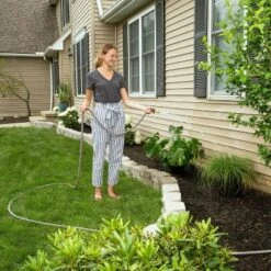 HydroTech 75ft Expandable Burst Proof Hose - Orange -Sunnydaze Store GUEST 7f095ba1 5968 4fae a98d 39ecb3112ac4