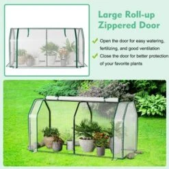 Costway 47.5''x 21.5''x 24''Portable Mini Greenhouse With 2 Zipper Doors & Ground Stakes -Sunnydaze Store GUEST 861ffe51 4adb 43da 9627 c9708241f4c3