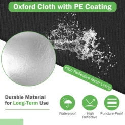 Costway 48''x24''x60'' Mylar Hydroponic Grow Tent W/Observation Window & Floor Tray GrayBlack 15 Costway 48''x24''x60'' Mylar Hydroponic Grow Tent W/Observation Window & Floor Tray GrayBlack -Sunnydaze Store GUEST 8689cfee 3a9b 476d b963 01880b6769c2