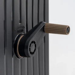 IRIS All-In-One Hideaway Sun Protective Portable And Retractable Hose Reel For 1/2" Hoses Storage Box, Black