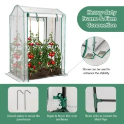 Costway 39'' X 32'' X 59'' Walk-in Garden Greenhouse Warm House For Plant Growing -Sunnydaze Store GUEST 87d36aed fd42 4e0e b23c ead34d12e8e4
