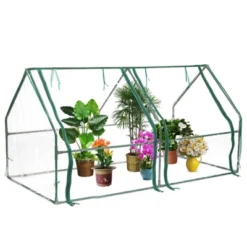 Gardenised Green Outdoor Waterproof Portable Plant Greenhouse With 2 Clear Zippered Windows 23 Gardenised Green Outdoor Waterproof Portable Plant Greenhouse With 2 Clear Zippered Windows -Sunnydaze Store GUEST 8c5f27e4 178f 4701 89e6 c2e553c29364
