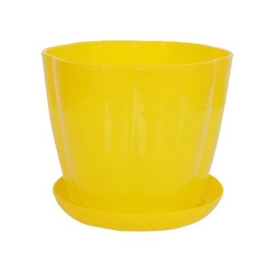 Unique Bargains Plastic Petal Shaped Home Garden Plant Planter Flower Pot With Tray 6"x5"x4.13" 1 Pc 8 Unique Bargains Plastic Petal Shaped Home Garden Plant Planter Flower Pot With Tray 6"x5"x4.13" 1 Pc - Image 6