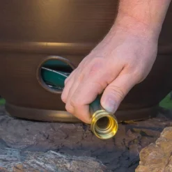 Liberty Garden Banded High Density Resin Hose Holder Pot With Drainage -Sunnydaze Store GUEST 9305d20f 9dab 409e a9e1 1c2876d7b5c0