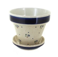 Blue Rose Polish Pottery 890-893 Zaklady Small Flower Pot -Sunnydaze Store GUEST 95a40a50 c566 47fa 97a4 c9787813cb45