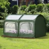 Outsunny 8' X 4' X 4' Portable Pop Up Greenhouse, Garden Canopy Hot House, 4 Zipper Doors For Growing Tropical Plants, Flowers, Herbs, -Sunnydaze Store GUEST 983d4962 d48a 437f bcef 4d9efab0b709