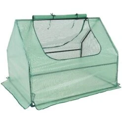 Sunnydaze Decor Sunnydaze Mini Greenhouse With 2 Zippered Side Doors - Green -Sunnydaze Store GUEST 9cdc05a9 6e08 4385 993a 29758f66c744