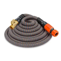 HydroTech 75ft Expandable Burst Proof Hose - Orange -Sunnydaze Store GUEST a143e1b2 2691 48e9 9aca 62266aa04e74
