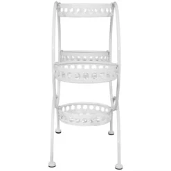 Sunnydaze Decor Sunnydaze Indoor/Outdoor Steel 4-Tiered Ferris Wheel Potted Flower Plant Stand Display - 28" - White 11 Sunnydaze Decor Sunnydaze Indoor/Outdoor Steel 4-Tiered Ferris Wheel Potted Flower Plant Stand Display - 28" - White -Sunnydaze Store GUEST a4eabd16 02a6 4e90 b4eb 91702206886b