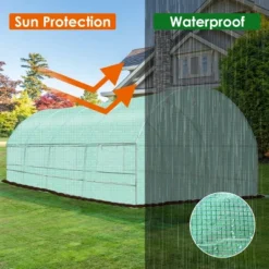 10'X6.5'X20' Walk-in Greenhouse Backyard Grow Tents Steel Frame 8 Windows -Sunnydaze Store GUEST a53c1bce 01eb 4157 a2f1 c7d43a81465e