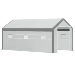 Outsunny 20' X 10' X 9' Walk-In Greenhouse, Outdoor Gardening Canopy With 6 Roll-up Windows, 2 Zippered Doors & Weather Cover 13 Outsunny 20' X 10' X 9' Walk-In Greenhouse, Outdoor Gardening Canopy With 6 Roll-up Windows, 2 Zippered Doors & Weather Cover -Sunnydaze Store GUEST a5d8ee71 1330 4a97 ae58 459753d0dcc6