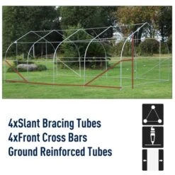 Outsunny 20' X 10' X 7' Walk-In Tunnel Greenhouse Garden Warm House Large Hot House Kit With 8 Roll-up Windows & Roll Up Door, Steel Frame 17 Outsunny 20' X 10' X 7' Walk-In Tunnel Greenhouse Garden Warm House Large Hot House Kit With 8 Roll-up Windows & Roll Up Door, Steel Frame -Sunnydaze Store GUEST af461edb de98 405c ba68 e0963a52cc49