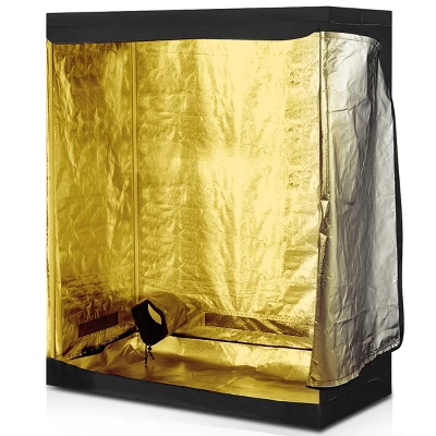 Costway Indoor Grow Tent Room Reflective Hydroponic Non Toxic Clone Hut 6 Size (48''X24''X60'') 5 Costway Indoor Grow Tent Room Reflective Hydroponic Non Toxic Clone Hut 6 Size (48''X24''X60'') - Image 3