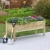 LuxenHome 20.1" H Unfinished Fir Wood Raised Garden Bed Planter -Sunnydaze Store GUEST b14edc8d 2555 4705 912f 353e25667fa5