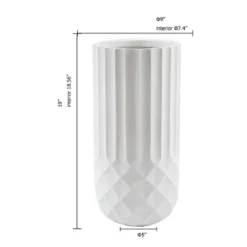 LuxenHome White 19" Tall Round MgO Planter 9 LuxenHome White 19" Tall Round MgO Planter -Sunnydaze Store GUEST b4086c98 c16b 44db 9234 cdaf5841240e