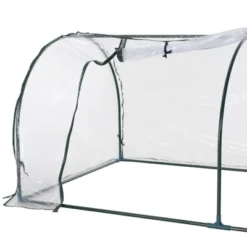 Outsunny Portable Tunneled Greenhouse With Zippered Doors, Water/UV Fighting PVC Cover -Sunnydaze Store GUEST b4340187 e7f9 4eb0 ada2 a20cf5284546