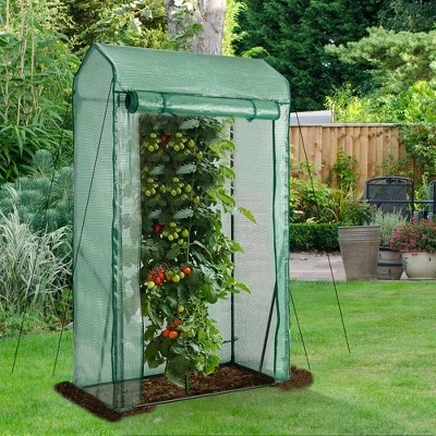 Costway 39'' X 20'' X 67'' Walk-in Garden Greenhouse Hot House Tomato Plant Warm House 4 Costway 39'' X 20'' X 67'' Walk-in Garden Greenhouse Hot House Tomato Plant Warm House - Image 2