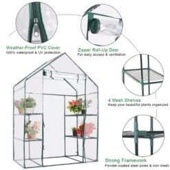 Costway Portable Mini Walk In Outdoor 3 Tier 6 Shelves Greenhouse -Sunnydaze Store GUEST b4bc6f20 7259 4ee2 8754 4b2be60b3c2f