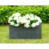 Rosemead Home & Garden, Inc. 12" X 23" Rectangular Kante Lightweight Modern Outdoor Planter Charcoal -Sunnydaze Store GUEST b5e6cd80 3e7b 4a5f 8e1e f011b24c8f3e