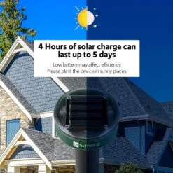 Dartwood Outdoor Solar Ultrasonic Pest And Mole Repellent For Groundhogs, Rats, Mice, Snakes In Your Gardens, Lawns And Yards (2 Pack) -Sunnydaze Store GUEST bad078b0 ca33 4c0c 9d44 2582379c838d