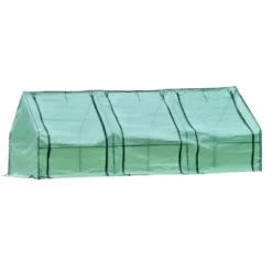 Aoodor 9 Ft. X 3 Ft. X 3 Ft. Mini Outdoor Greenhouse Three Zipped Doors -Sunnydaze Store GUEST bda3addf d5a3 4a8d 9474 f2a8971e2a4e